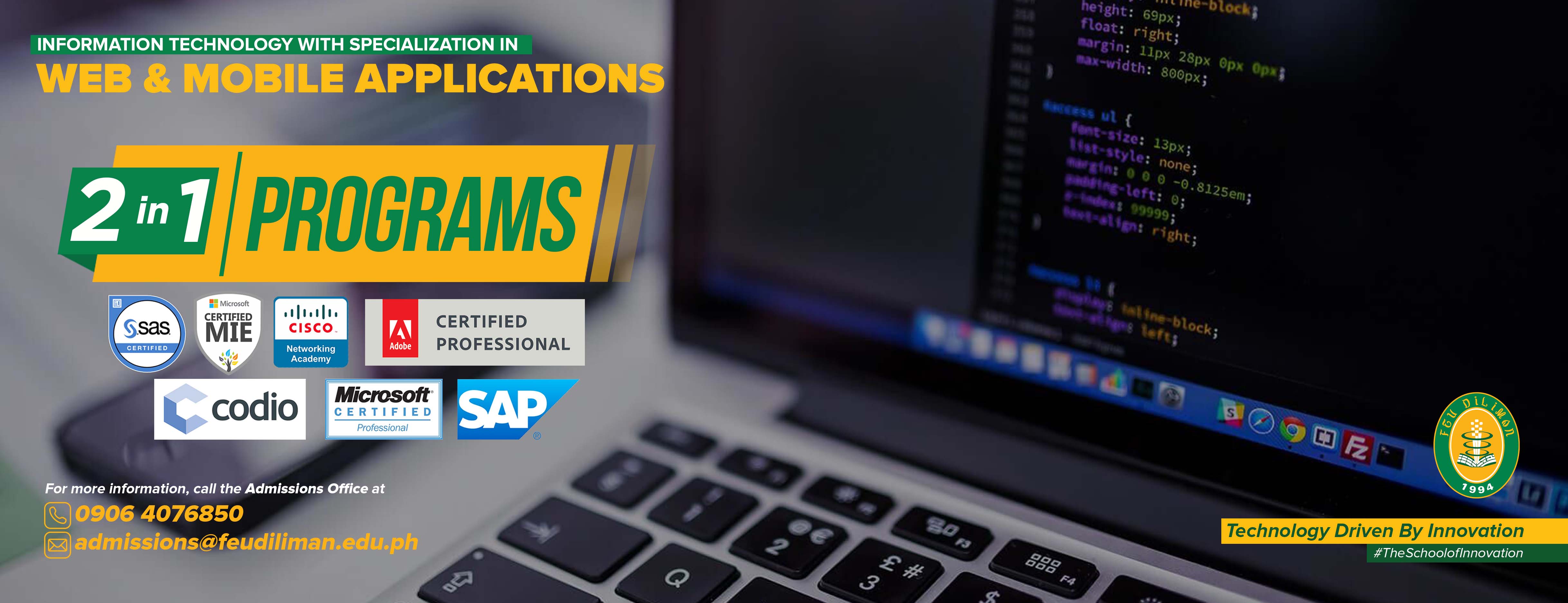 Bachelor of Science in Information Technology with Specialization in Web and Mobile Applications